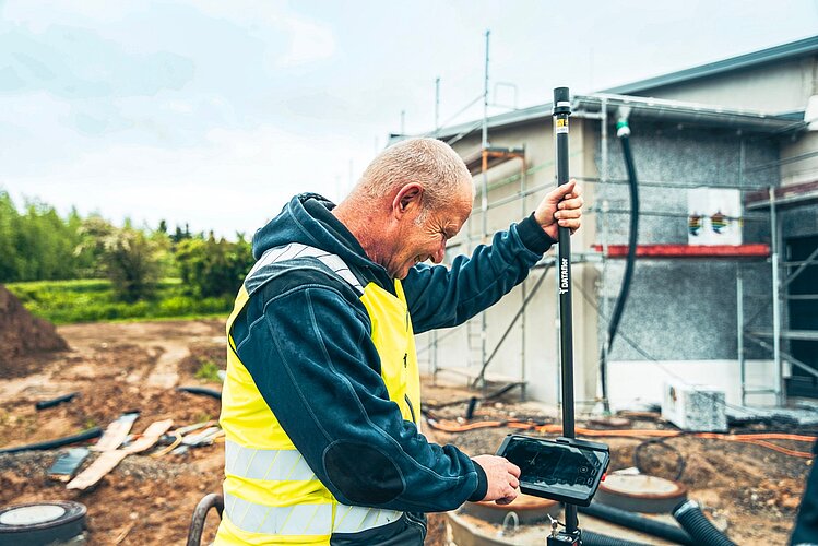 GNSS-Roverstab MEASURE now PRO für präzise Vermessung