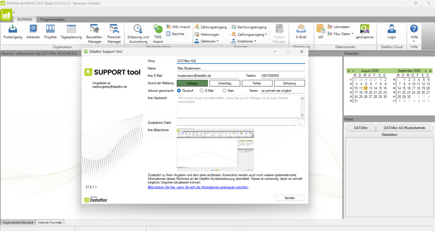 Support-Tool mit ALT + F11