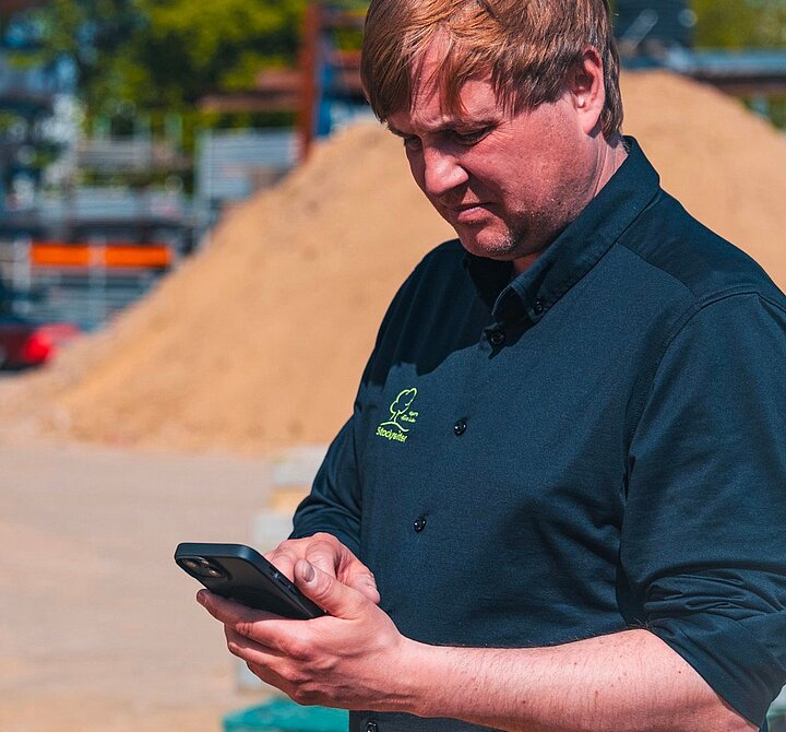 Projektinformationen und Baustellenfortschritt in der PROJECT app